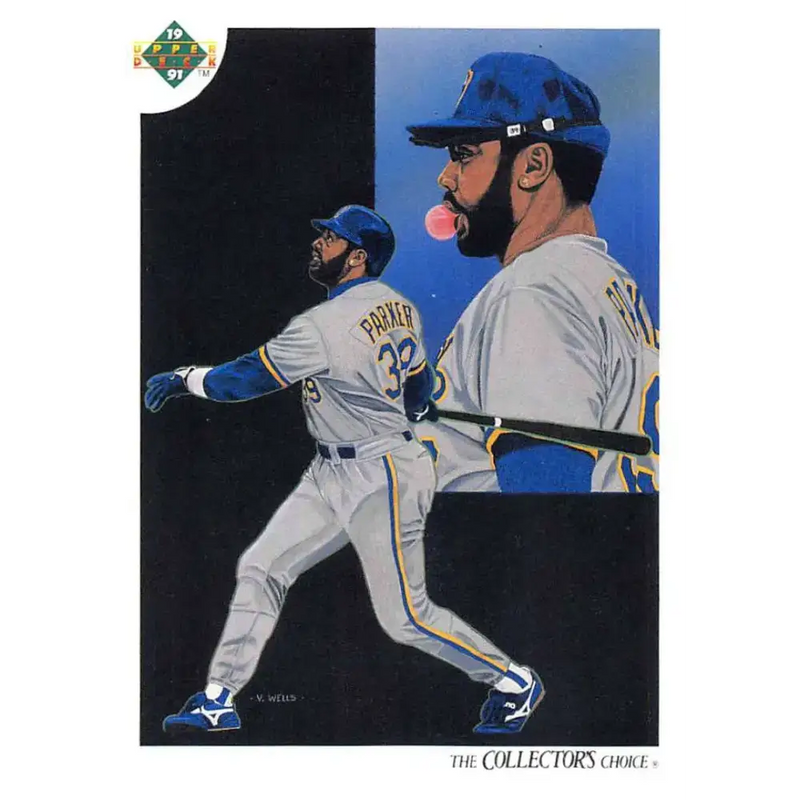 1991 Upper Deck #48 Dave Parker EX Excellent Milwaukee Brewers Baseball Card - Baseball Card Single