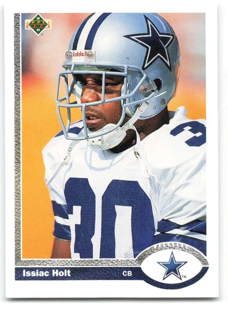1991 Upper Deck #48 Issiac Holt NM-MT Dallas Cowboys Football Card - Football Card Single