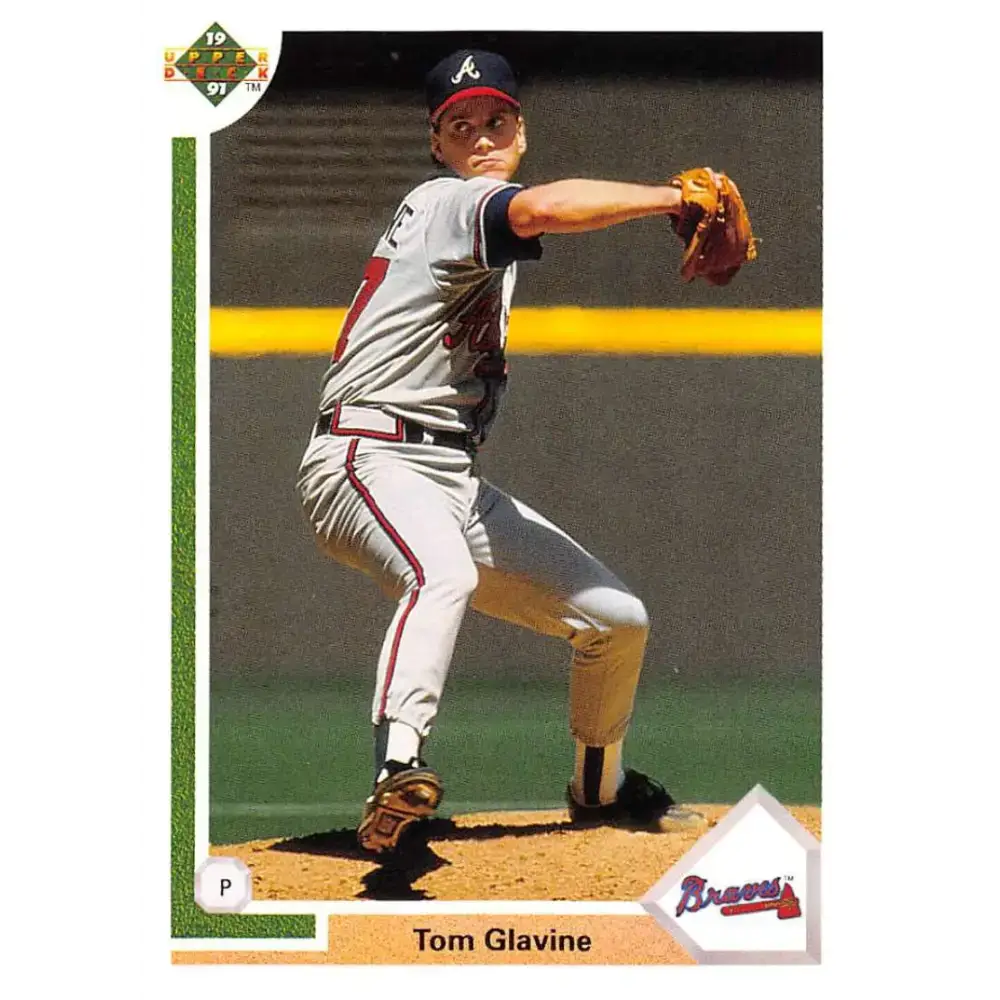 1991 Upper Deck #480 Tom Glavine EX Excellent Atlanta Braves Baseball Card - Baseball Card Single
