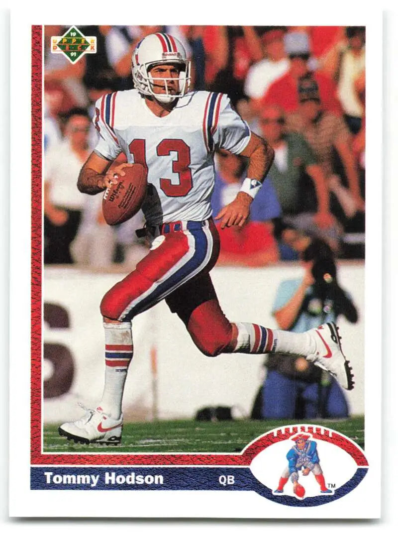 1991 Upper Deck #480 Tommy Hodson NM-MT New England Patriots Football Card - Football Card Single