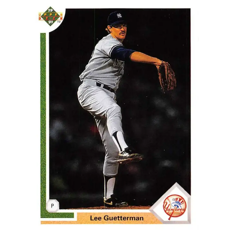1991 Upper Deck #481 Lee Guetterman NM-MT New York Yankees Baseball Card - Baseball Card Single