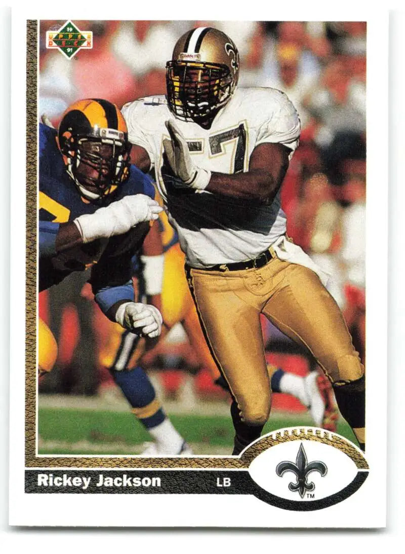 1991 Upper Deck #482 Rickey Jackson NM-MT New Orleans Saints Football Card - Football Card Single