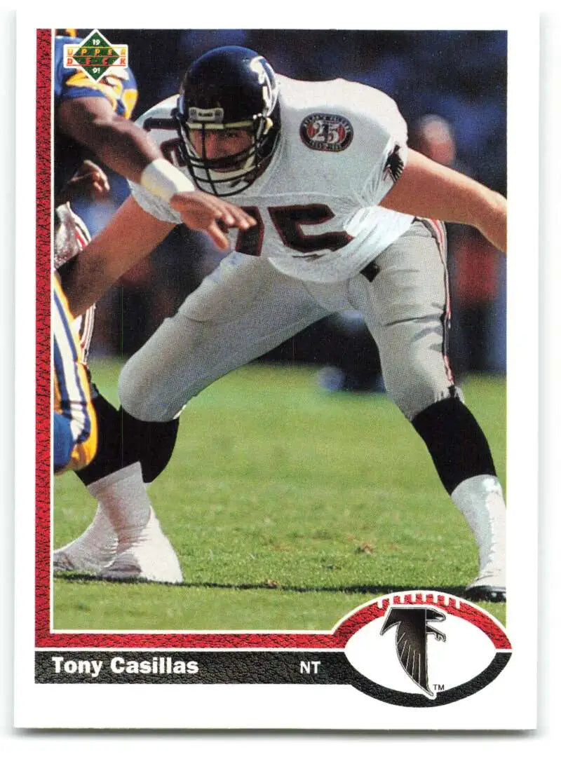 1991 Upper Deck #483 Tony Casillas NM-MT Atlanta Falcons Football Card - Football Card Single