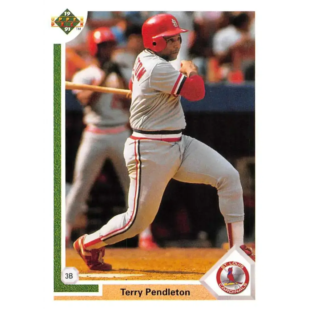 1991 Upper Deck #484 Terry Pendleton EX Excellent St. Louis Cardinals Baseball Card - Baseball Card Single