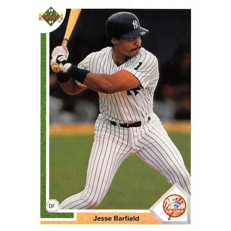 1991 Upper Deck #485 Jesse Barfield NM-MT New York Yankees Baseball Card - Baseball Card Single