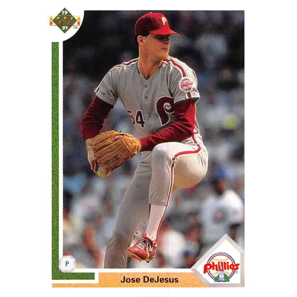 1991 Upper Deck #486 Jose DeJesus NM-MT Philadelphia Phillies Baseball Card - Baseball Card Single