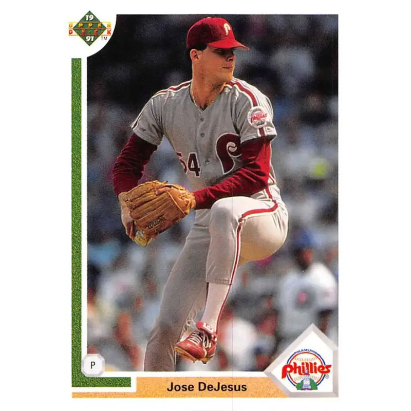 1991 Upper Deck #486 Jose DeJesus NM-MT Philadelphia Phillies Baseball Card - Baseball Card Single