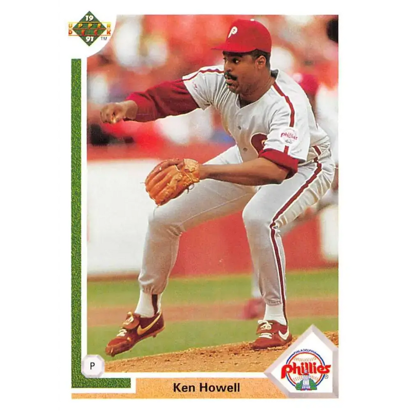 1991 Upper Deck #488 Ken Howell NM-MT Philadelphia Phillies Baseball Card - Baseball Card Single