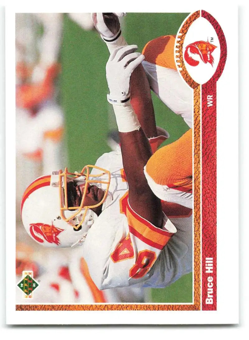 1991 Upper Deck #489 Bruce Hill NM-MT Tampa Bay Buccaneers Football Card - Football Card Single