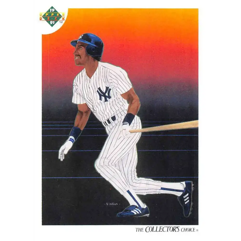 1991 Upper Deck #49 Roberto Kelly EX Excellent New York Yankees Baseball Card - Baseball Card Single