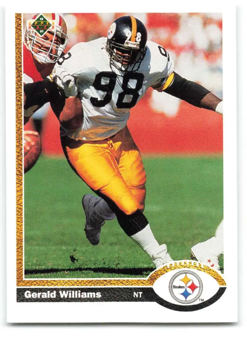 1991 Upper Deck #490 Gerald Williams NM-MT Pittsburgh Steelers Football Card - Football Card Single