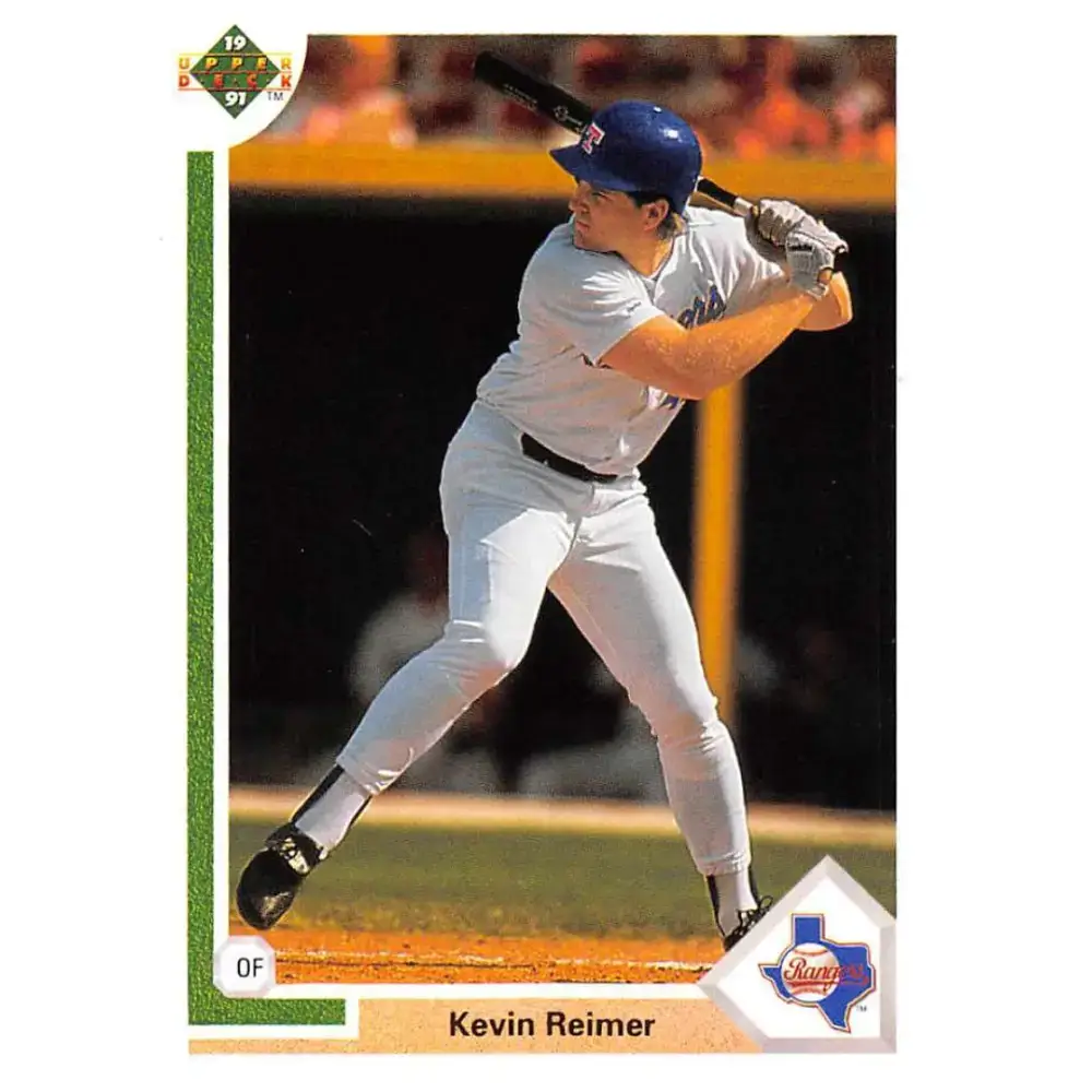 1991 Upper Deck #494 Kevin Reimer NM-MT Texas Rangers Baseball Card - Baseball Card Single
