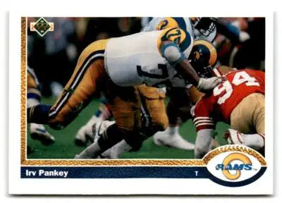 1991 Upper Deck #497b Irv Pankey - Football Card Single