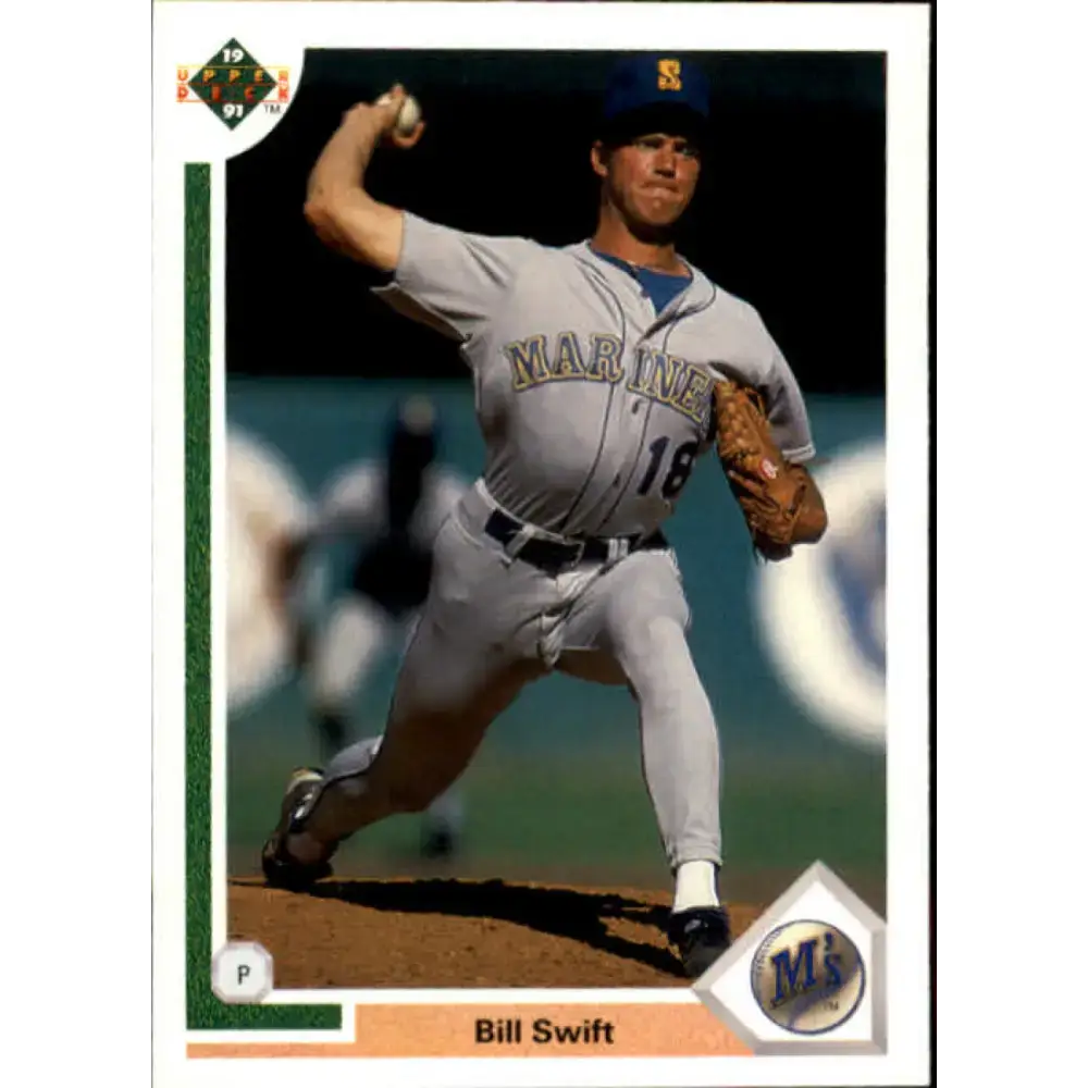 1991 Upper Deck #498 Bill Swift EX Excellent Seattle Mariners Baseball Card - Baseball Card Single