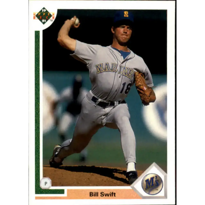 1991 Upper Deck #498 Bill Swift EX Excellent Seattle Mariners Baseball Card - Baseball Card Single