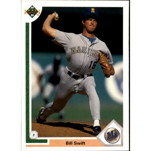 1991 Upper Deck #498 Bill Swift NM-MT Seattle Mariners Baseball Card - Baseball Card Single
