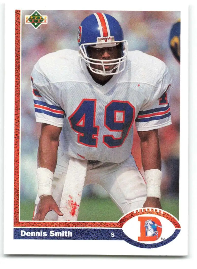 1991 Upper Deck #498 Dennis Smith NM-MT Denver Broncos Football Card - Football Card Single