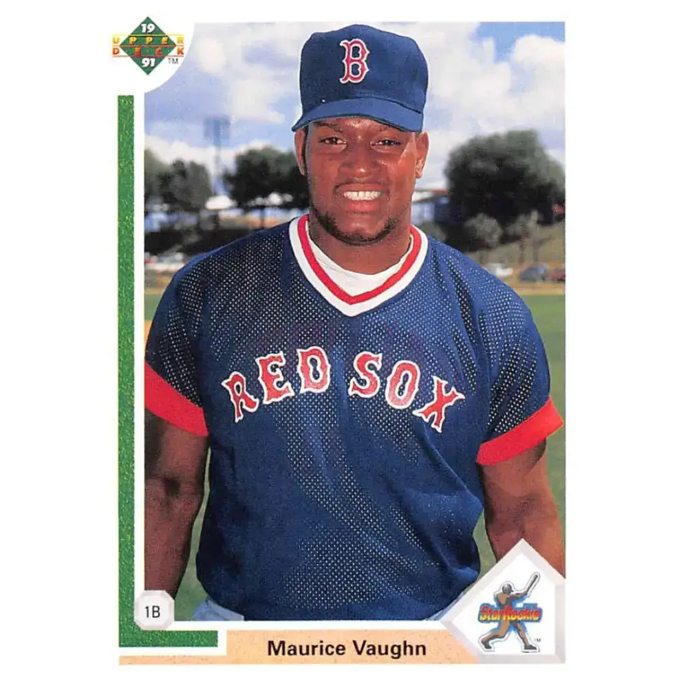 1991 Upper Deck #5 Mo Vaughn EX Excellent Boston Red Sox Baseball Card - Baseball Card Single