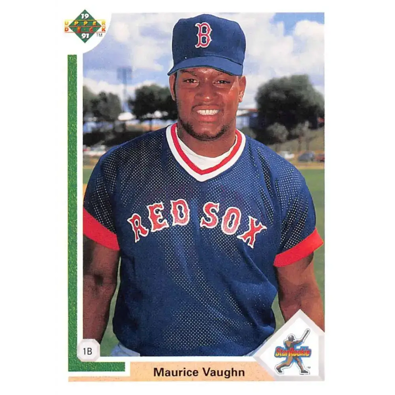1991 Upper Deck #5 Mo Vaughn EX Excellent Boston Red Sox Baseball Card - Baseball Card Single