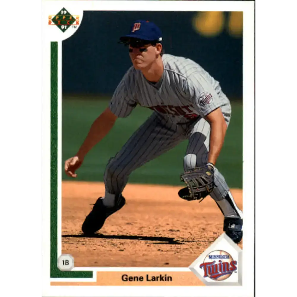 1991 Upper Deck #501 Gene Larkin EX Excellent Minnesota Twins Baseball Card - Baseball Card Single