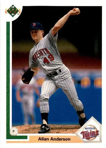 1991 Upper Deck #503 Allan Anderson ID:45652 - Baseball Card Single