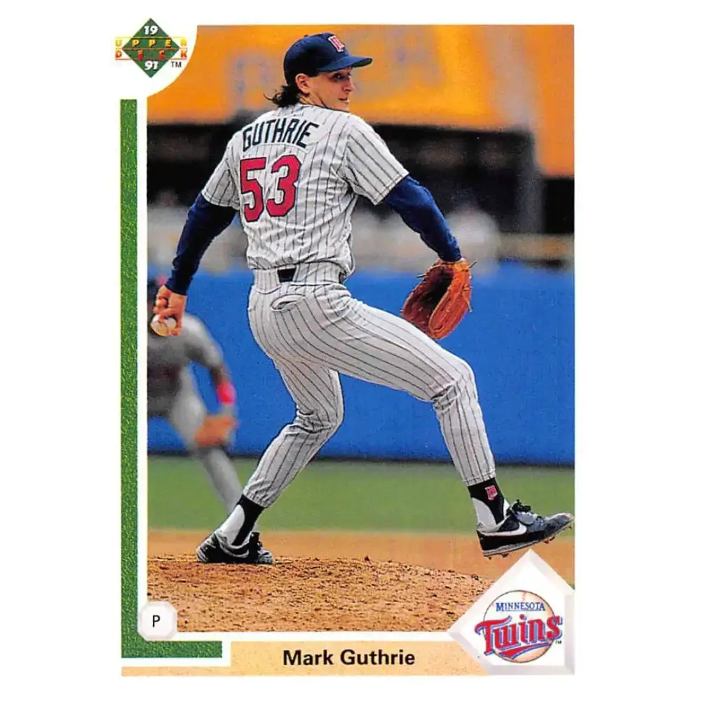 1991 Upper Deck #505 Mark Guthrie EX Excellent Minnesota Twins Baseball Card