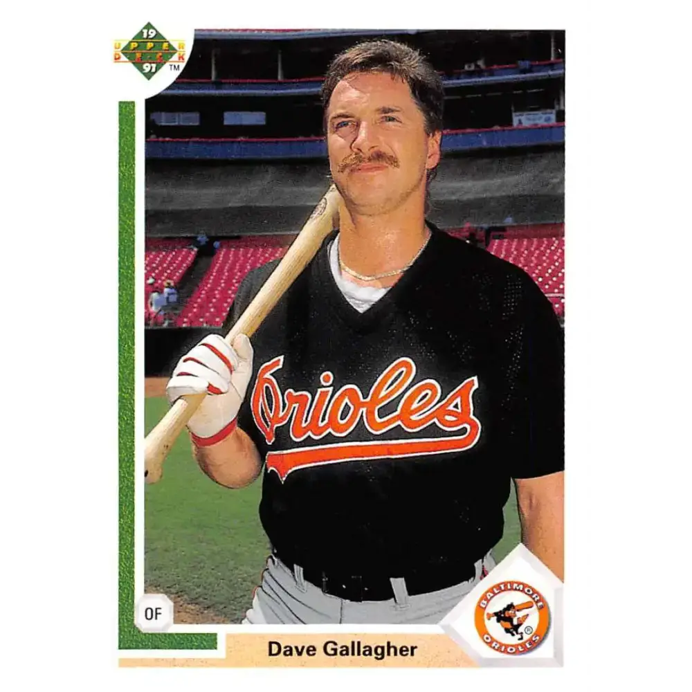 1991 Upper Deck #508 Dave Gallagher EX Excellent Baltimore Orioles Baseball Card - Baseball Card Single