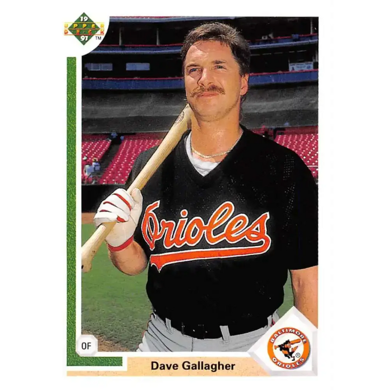 1991 Upper Deck #508 Dave Gallagher EX Excellent Baltimore Orioles Baseball Card - Baseball Card Single