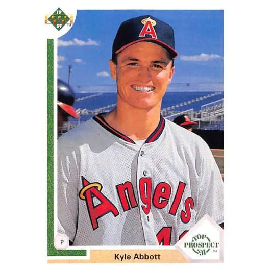 1991 Upper Deck #51 Kyle Abbott NM-MT California Angels Baseball Card - Baseball Card Single