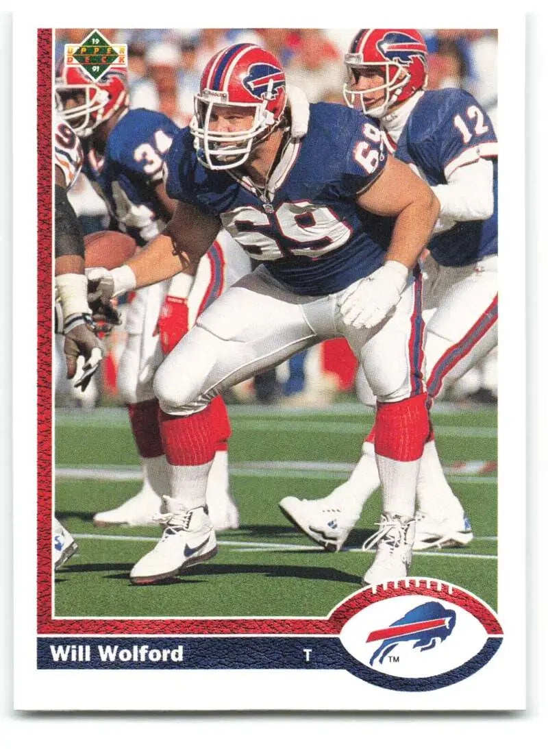 1991 Upper Deck #510 Will Wolford NM-MT Buffalo Bills Football Card - Football Card Single