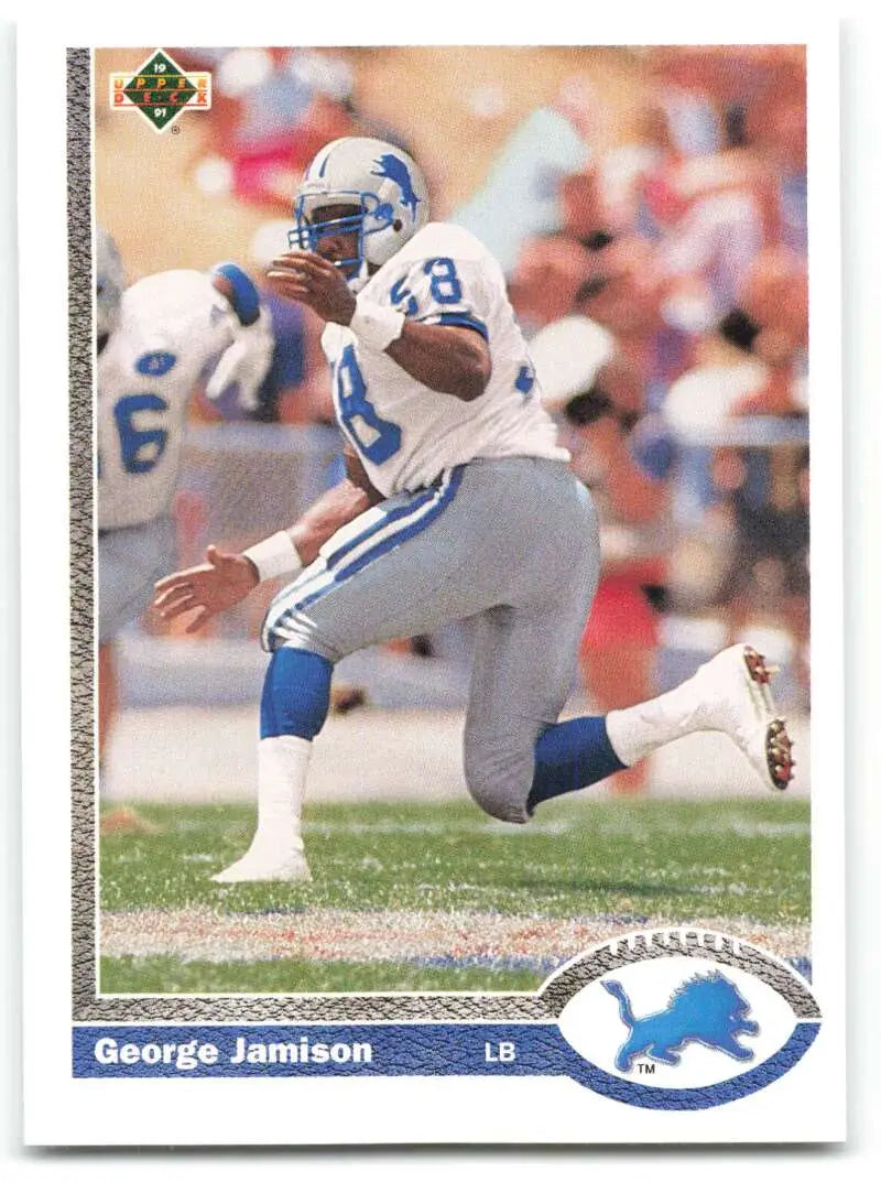 1991 Upper Deck #515 George Jamison NM-MT RC Rookie Detroit Lions Football Card - Football Card Single