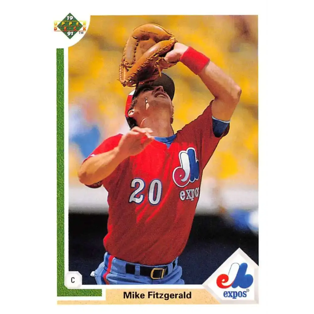 1991 Upper Deck #516 Mike Fitzgerald EX Excellent Montreal Expos Baseball Card - Baseball Card Single