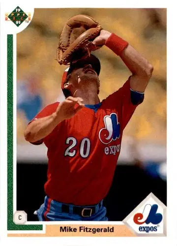 1991 Upper Deck #516 Mike Fitzgerald ID:45692 - Baseball Card Single