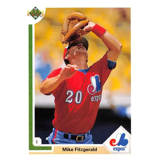 1991 Upper Deck #516 Mike Fitzgerald NM-MT Montreal Expos Baseball Card - Baseball Card Single