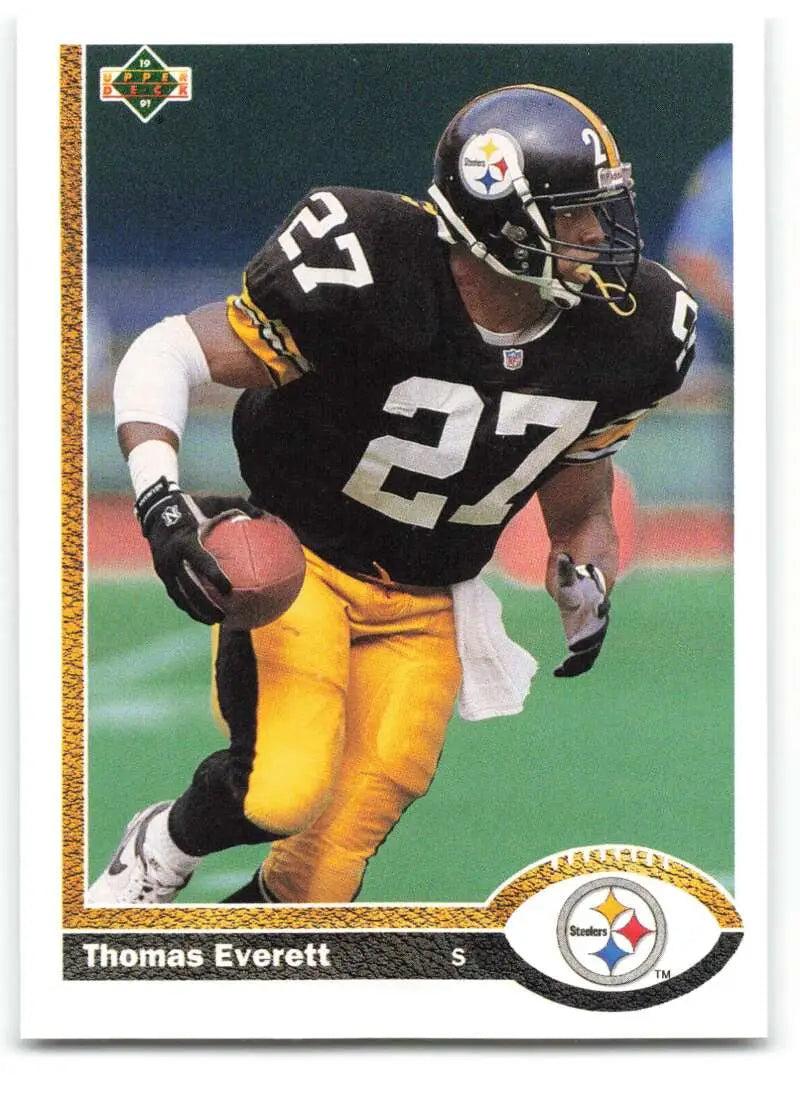 1991 Upper Deck #518 Thomas Everett NM-MT Pittsburgh Steelers Football Card - Football Card Single