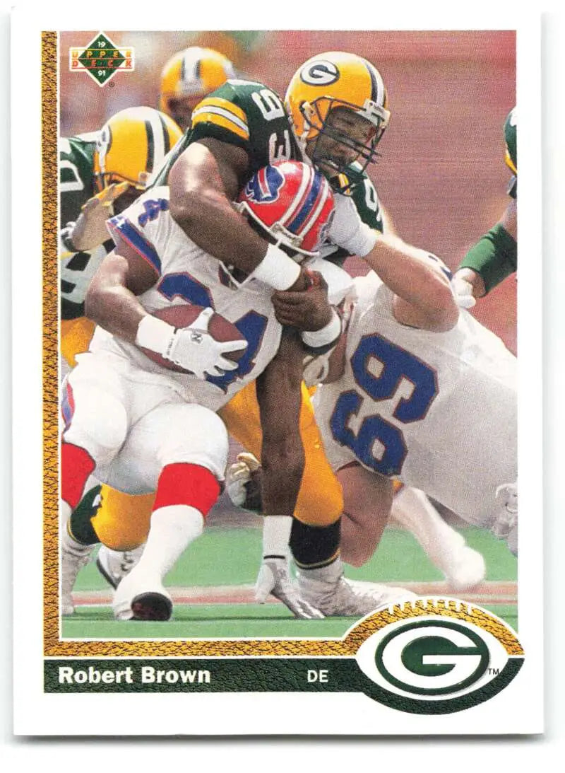 1991 Upper Deck #519 Robert Brown NM-MT Green Bay Packers Football Card - Football Card Single
