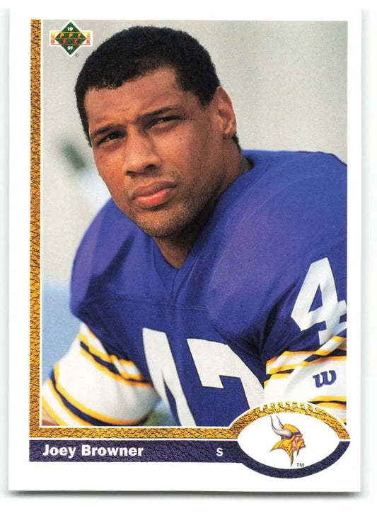 1991 Upper Deck #52 Joey Browner NM-MT Minnesota Vikings Football Card - Football Card Single