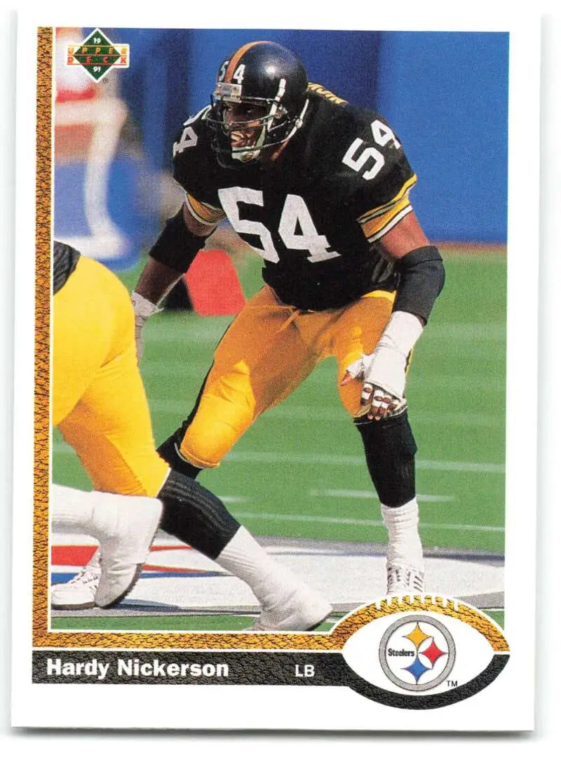 1991 Upper Deck #521 Hardy Nickerson NM-MT Pittsburgh Steelers Football Card - Football Card Single