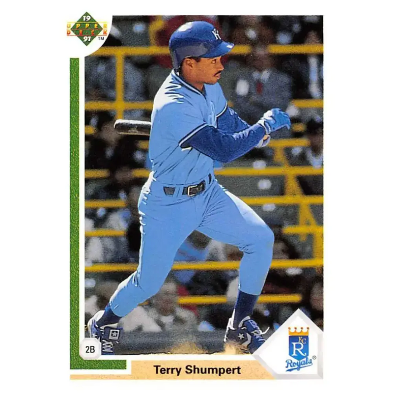 1991 Upper Deck #521 Terry Shumpert NM-MT Kansas City Royals Baseball Card - Baseball Card Single