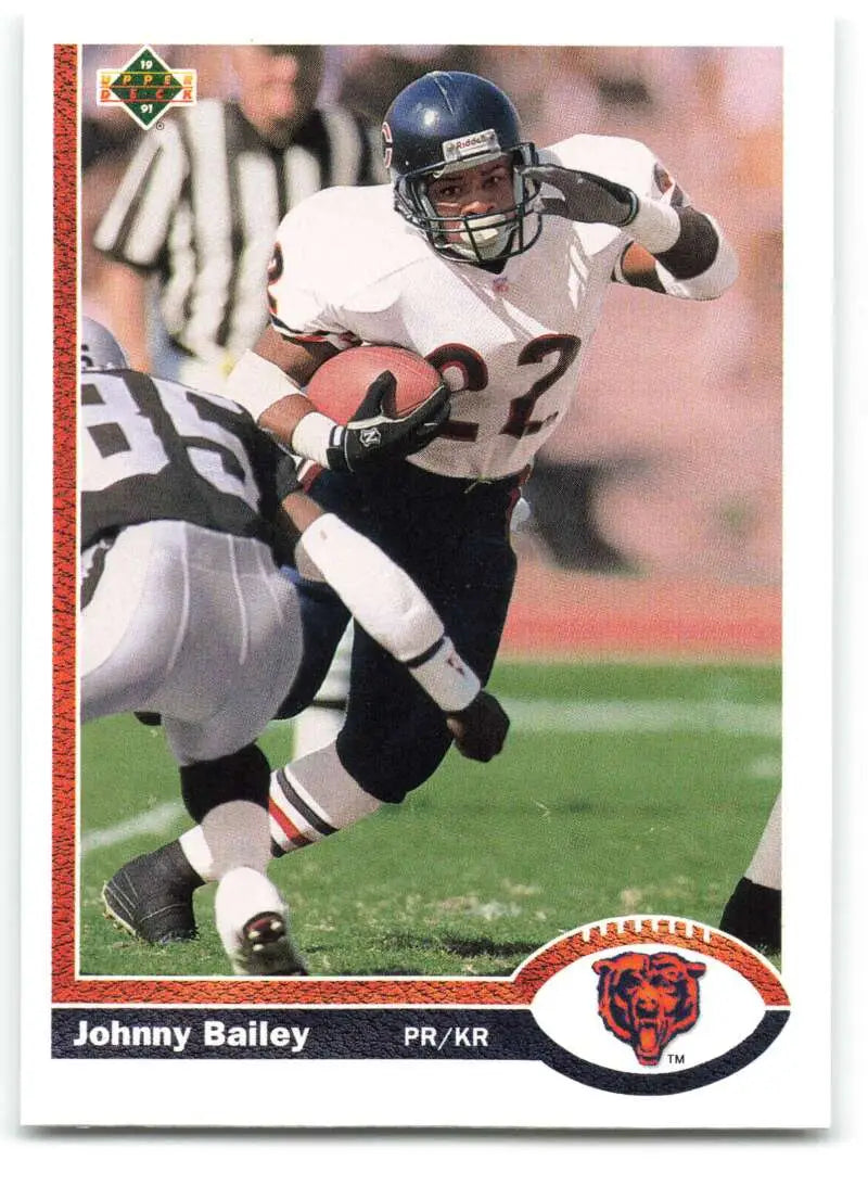 1991 Upper Deck #522 Johnny Bailey NM-MT Chicago Bears Football Card - Football Card Single