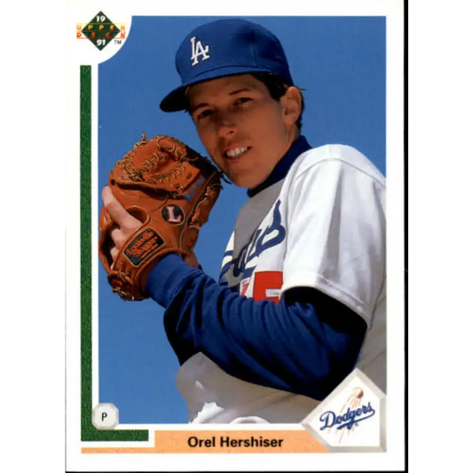 1991 Upper Deck #524 Orel Hershiser NM-MT Los Angeles Dodgers Baseball Card - Baseball Card Single