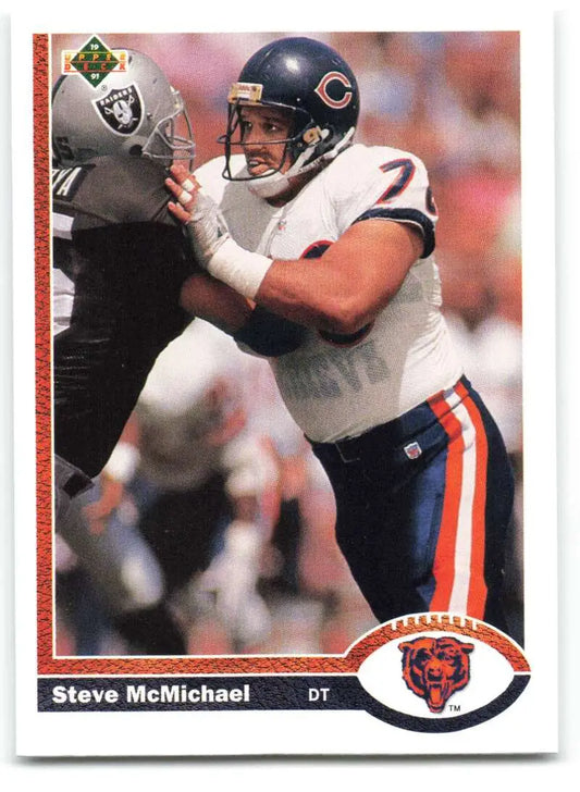 1991 Upper Deck #524 Steve McMichael NM-MT Chicago Bears Football Card - Football Card Single