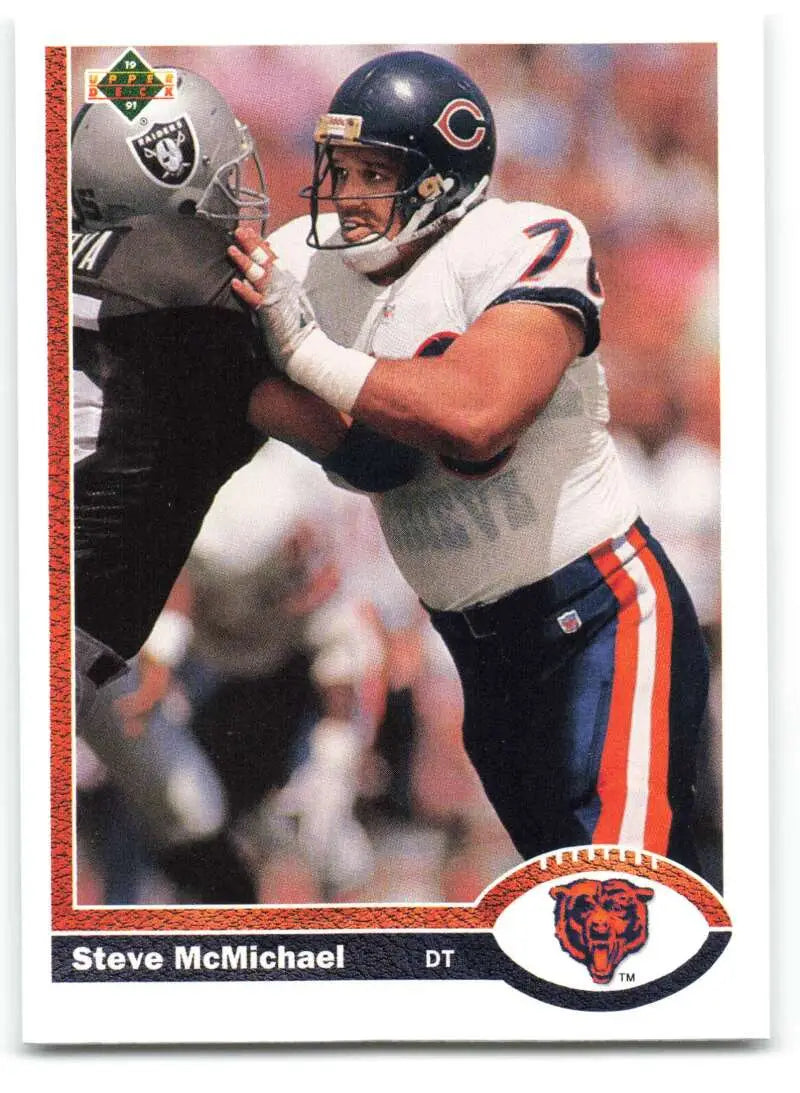 1991 Upper Deck #524 Steve McMichael NM-MT Chicago Bears Football Card - Football Card Single