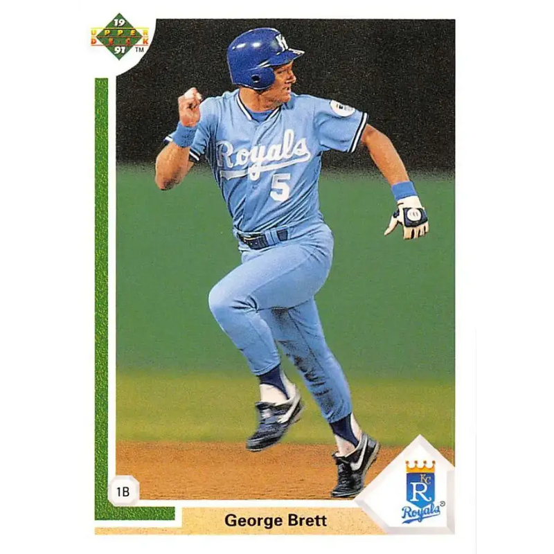 1991 Upper Deck #525 George Brett NM-MT Kansas City Royals Baseball Card - Baseball Card Single