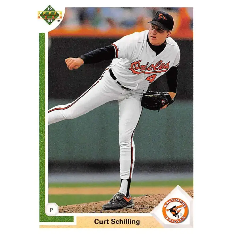 1991 Upper Deck #528 Curt Schilling EX Excellent Baltimore Orioles Baseball Card - Baseball Card Single