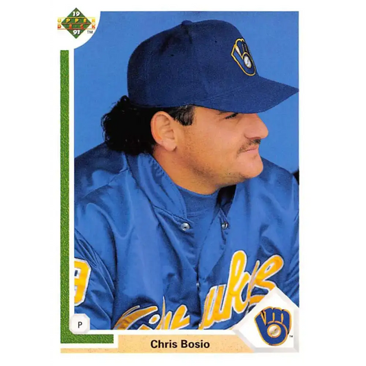 1991 Upper Deck #529 Chris Bosio NM-MT Milwaukee Brewers Baseball Card - Baseball Card Single