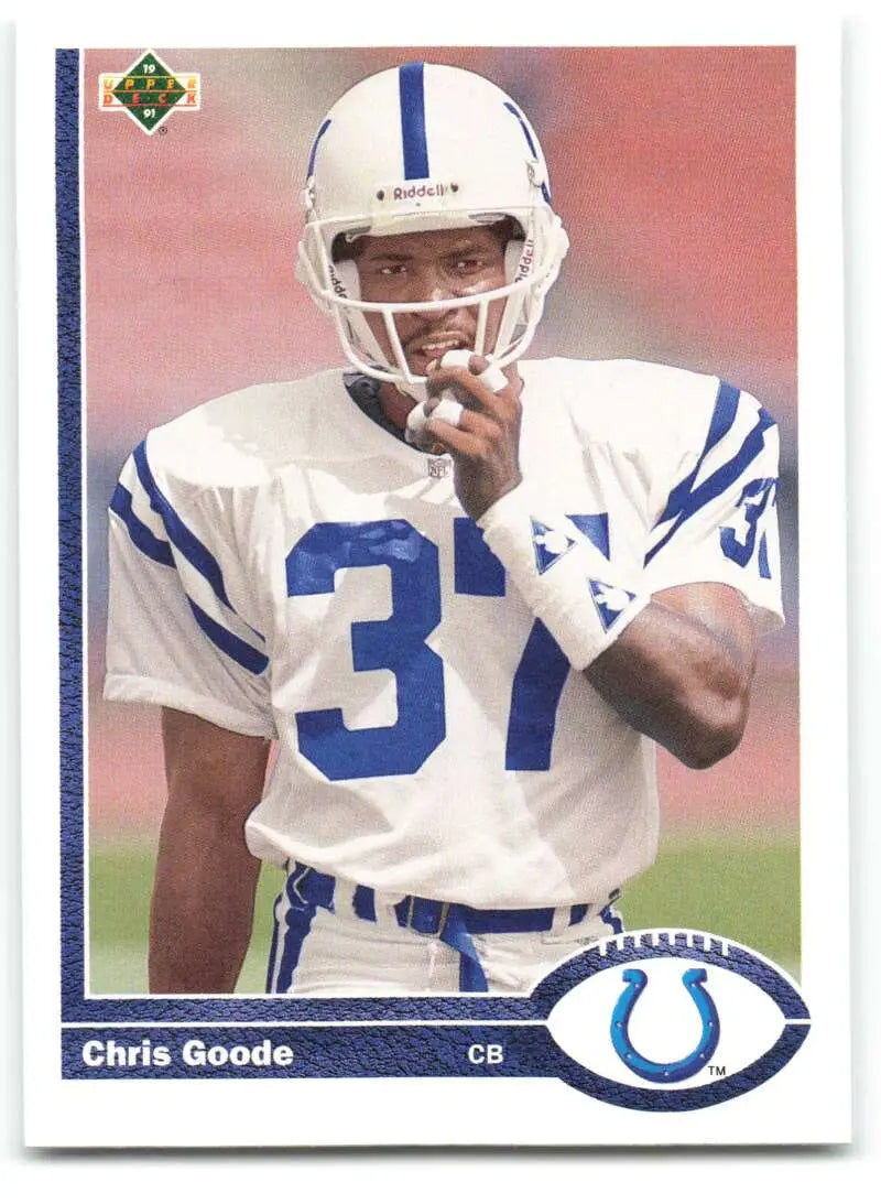 1991 Upper Deck #529 Chris Goode NM-MT Indianapolis Colts Football Card - Football Card Single