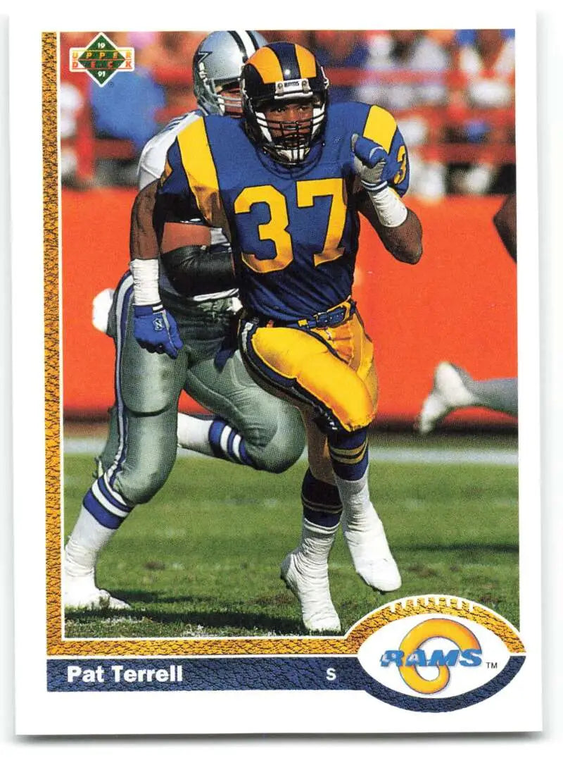 1991 Upper Deck #53 Pat Terrell NM-MT Los Angeles Rams Football Card - Football Card Single