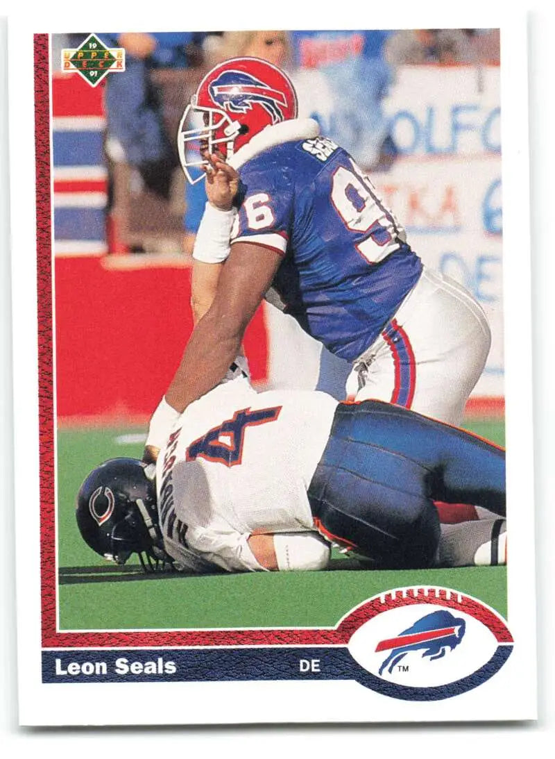 1991 Upper Deck #530 Leon Seals NM-MT Buffalo Bills Football Card - Football Card Single