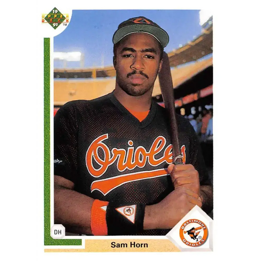 1991 Upper Deck #530 Sam Horn NM-MT Baltimore Orioles Baseball Card - Baseball Card Single